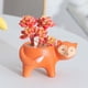 thumbnail image 5 of Succulent Flowerpot Personalized Desktop Breathable Animals Shaped Coarse Ceramic Flowerpot, 5 of 8