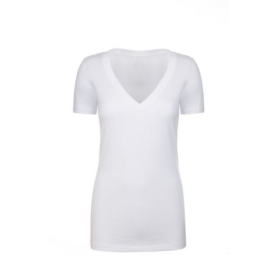 Women's Deep V-Neck Short Sleeve T-Shirt