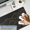 thumbnail image 4 of Elevate Your Workspace: Large, Non-Slip Rubber Base Desk Mat - Waterproof, Durable Seamed Edges. Ideal for Keyboards, Big XL Black Mousepad - 31.5x11.8 inch.", 4 of 7