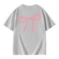 thumbnail image 5 of Xmyrz Girl T Shirts Round Neck Printed Outdoor Relaxed Fit Thin Short Sleeve T-Shirt Blouse Girls Tops, 5 of 6