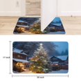 thumbnail image 6 of Merry Christmas Christmas Tree Linen Nonslip Floor Mat, Entryway Doormat Durable Low-Profile Mat Home Decor, Rug Washable Kitchen Bathroom Laundry Bedroom Living Room Door Mats 30x17in, 6 of 6