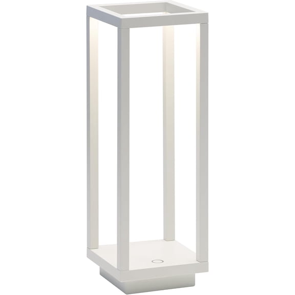 Zafferano, Home Pro Lamp, Rechargeable Cordless Table Lamp with Touch Controls, Suitable for Indoor and Outdoor, Dimmer, 3000 K, Height 11.6 Inches, White Color
