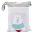 thumbnail image 3 of Baby Cloth Nappy Bag Reusable Waterproof Diaper Bag Washable Wet Dry Bag with 2 Zipper Daycare Travel Cartoon Storage Bag, 3 of 13