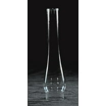 Clear Glass Lamp Chimney, Replacement Hurricane Globe Measures 1 1/8 Inch Diameter Base x 5 1/2 Inches High for Oil or Kerosene Lanterns