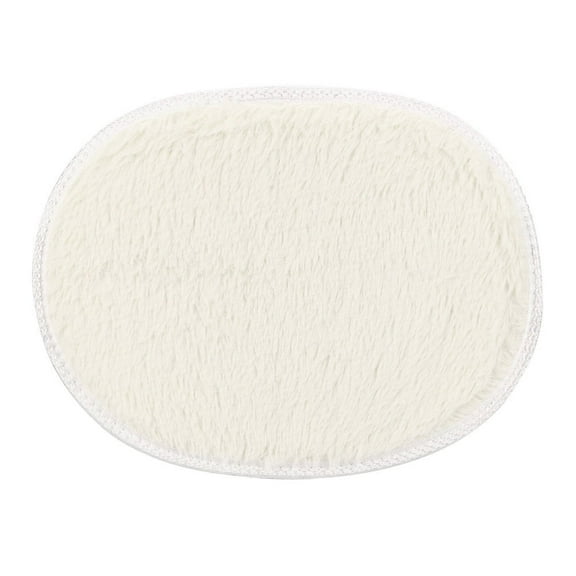 Cozeii Soft Shaggy Oval Area Rugs, Plush Non-Slip Floor Mat for Bedroom, Bathroom, Living Room, Easy Clean Door Mat, Dust Resistant, Polyester, Modern Home Decor Accents