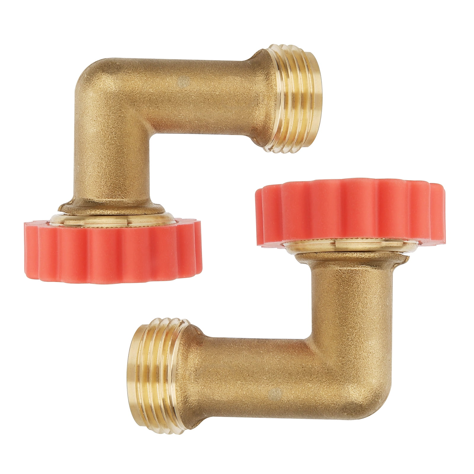 Watflow LeadFree Brass 90° Hose Saver, Garden Hose Adapter, Garden