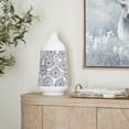 thumbnail image 2 of DecMode 8"W, 16"H Metal French Country Vase, Black, 1-Piece, 2 of 8