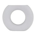 thumbnail image 6 of Donut Vase for Living Room Decor - Modern Ceramic Flower Vase for Home, Bedroom, Office, and Table Styling - Accent Display for Kitchen Counter, Console, and Mantel Decor - 5", White, 6 of 12