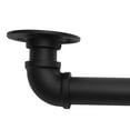 thumbnail image 4 of 12FT Banister Wall-Mount Staircase Hand Rail, Round Corner, Galvanized Iron Stair Grab for Safety, 4 of 11