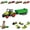 Style-A, variant on Kids Tractor Toy with Flarebox Wagon Set, 9.5" Engineering Vehicle Model Toy TractorToy, Push-and-Slide Inertia, TractorToys for Kids, Farm Equipment Toys,Toddler Toys Ages 3 and Up(Style-D