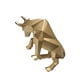 thumbnail image 1 of Escultura de toro Injueey para decoración del hogar dorado, 1 of 6