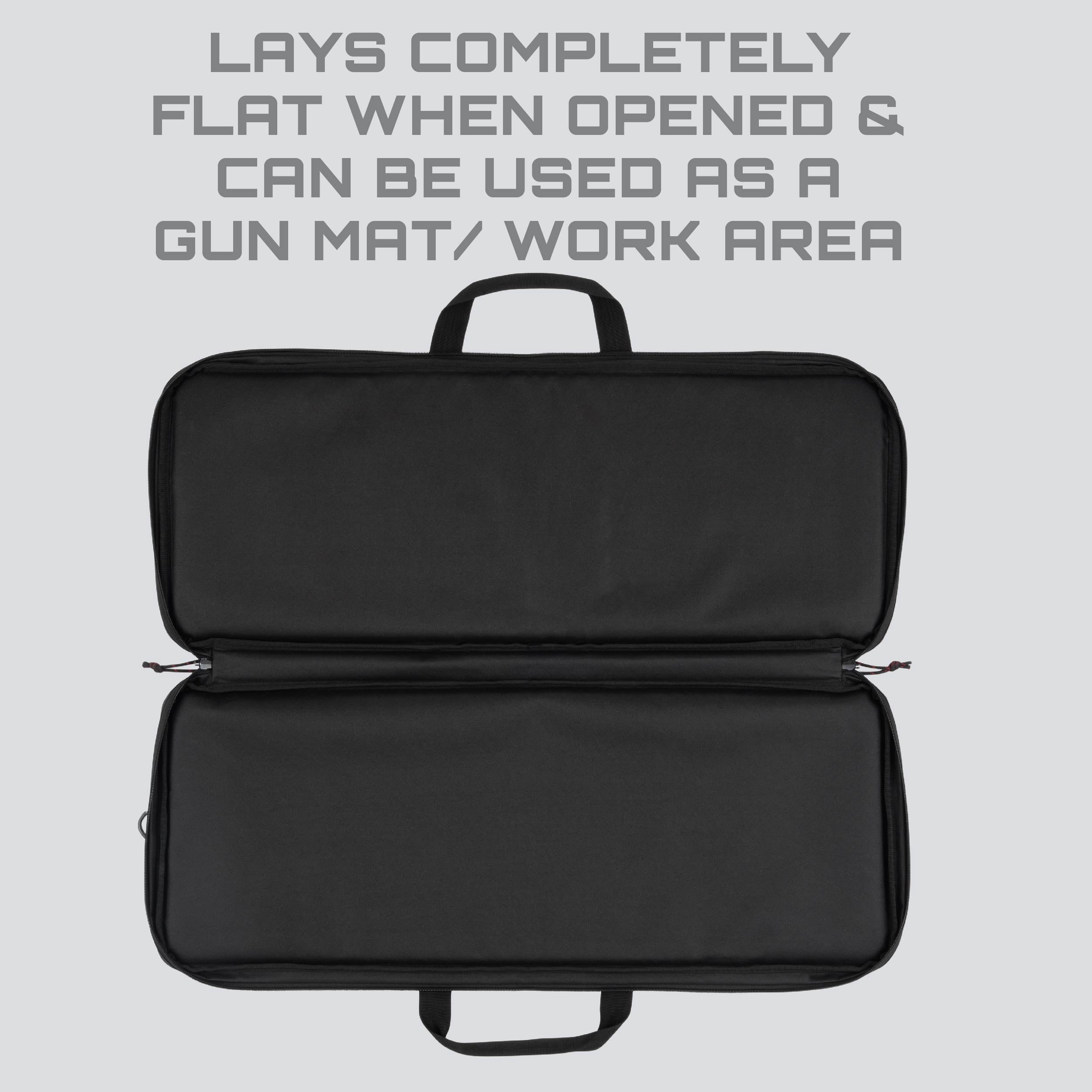 Tac-Six 32 In Lockable Division Gun Case, Black