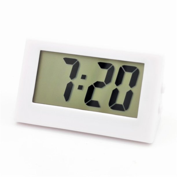 Mini reloj de escritorio portátil de 5,2x2x3,5 cm, reloj Digital con pantalla de 12 horas y fecha, reloj de mesa electrónico para estudiantes/coches/dormitorio