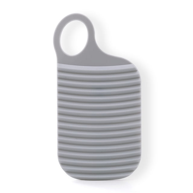Bewildely Mini tabla de lavar colgante espesar PE tabla de ropa interior accesorios de limpieza de baño regalos para viajes gris Type3 NO3