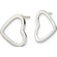 thumbnail image 2 of Sterling Silver Polished Cut Out Heart Post Earrings (16.05 X 13.75) Made In Thailand qe16432, 2 of 5