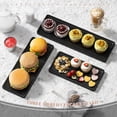 thumbnail image 4 of 3 Tier Serving Tray Cupcake Stand and Towers Serving Tray for Party Food Tray Farmhouse Serving Platter Decorative Tray Decor Dessert Display Set Tiered Tray Stand (Black), 4 of 7