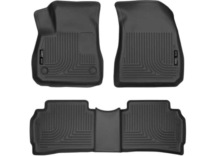 Husky Liners 99161 Black Front & 2nd Seat Floor Liners Fits 16-19 Chevrolet Cruze 