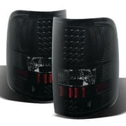 AKKON - For 04-08 Ford F150 F-150 Pickup Truck Styleside Model Black Smoked LED Tail Lights Brake Lamps Pair