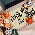 thumbnail image 6 of Halloween Door Mat,Trick or Treat Ghost Dog Pumpkin Outdoor Mats for Front Door,Halloween Indoor Entrance Non-Slip Doormat Entryway Welcome Rubber Mats for Front Porch Decor 30" x 17", 6 of 6