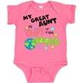 thumbnail image 3 of Inktastic My Great Aunt is out of This World Boys or Girls Baby Bodysuit, 3 of 5