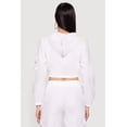thumbnail image 4 of Women's Nylon Cropped Zip Front Hooded Jacket, 4 of 4