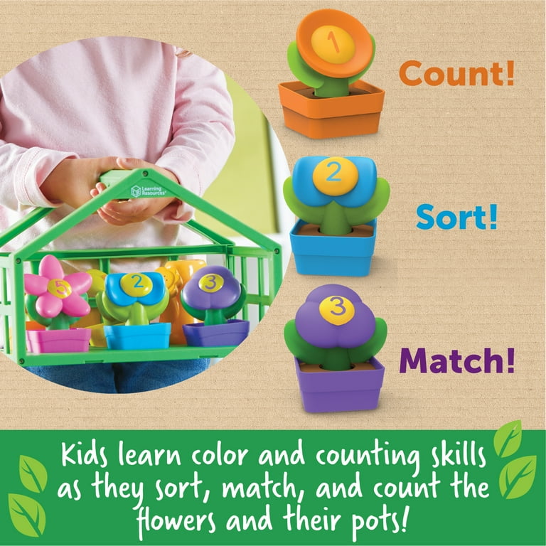 Learning Resources Growing Greenhouse Color & Number Playset, 12