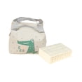 thumbnail image 4 of Juego de Mahjong Mini Juego de Ocio con Bolsa de Almacenamiento con 144 Fichas Clásico blanco, 4 of 9