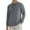 Gray, variant on Jalioing Men's Long Sleeve Golf Shirt Collared Ribbed Casual T Shirt Business Dressy Solid Color Tops