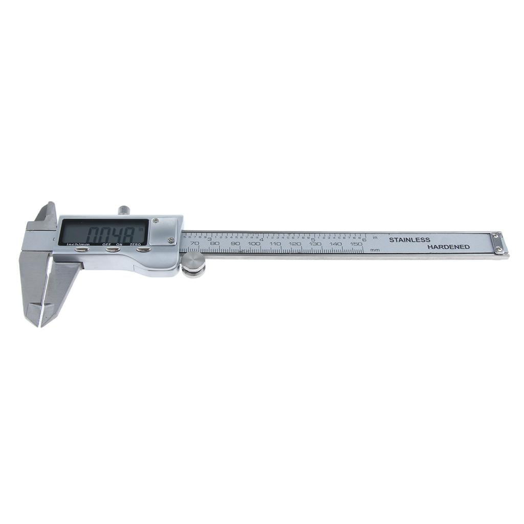 Details about   Electronic Digital Vernier Caliper 0-150MM/0-6" Stainless Steel 