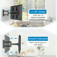 PERLESMITH Full Motion TV Wall Mount Bracket for 3255 inch LED LCD
