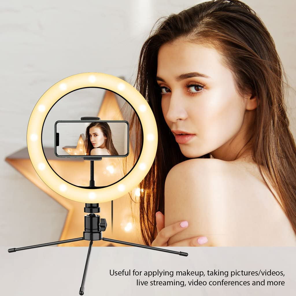 Solana LED 360 Degree White Ring Light Mirror Makeup 1x/8x Eleganze New  Vanity | eBay