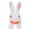 White, variant on Rupoun Plush Rabbit Toy Realistic Bunny Toy Parent Child Interaction Electric Jumping Rabbit for Kids Pink Model with Interactive Features and Moving Parts
