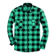 thumbnail image 3 of Atkumj Mens Plaid Jacket Casual Long Sleeve Zip Up Outerwear Trendy Ribbed Cuffs and Hem Fall Jackets for Men S, 3 of 8