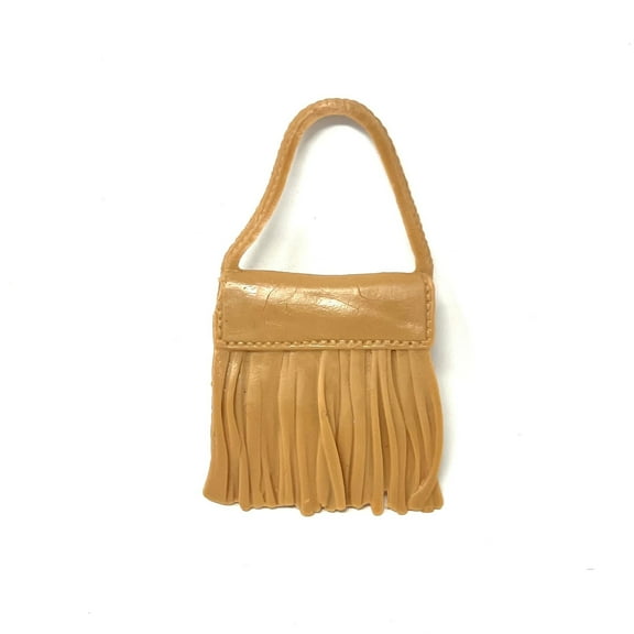 Barbie Doll Khaki Handbag Purse - Doll Accessories