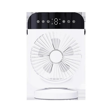

Volity Summer Savings Clearance portable fan USB Mini Refrigeration Air Conditioner Household Small Air Cooler Portable Mobile Humidification Desktop Water-cooled Electric Wind