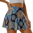 thumbnail image 4 of KUIFORTIMandala Womens Skort Tennis Skirt with Pocket Lightweight Breathable Tummy Control Shorts Pleated Skirts Elastic Summer Clothes for Women Athletic Dressy Casual, 4 of 7