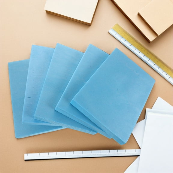 UPOUART 5Pcs Lightweight Sky Blue Foam Slab Blocks for DIY Floral Arrangement and Diorama Base