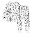 thumbnail image 4 of Kids' Diy Coloring Pajama Set With Hand Painted Long Sleeve Shirt & Pants, Draw Color Your Own Sleepwear Art Outfit, Boys Girls Lounge Set 2Pc Unisex Pjs Set For Birthday Christmas Gifts #06 White,6T, 4 of 4
