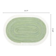 thumbnail image 6 of Farmhouse Placemats Set of 6 Woven Placemats for Dining Table Decor Indoor Outdoor Kitchen Table Mat Wipe Clean Green 17.7x11.8inch, 6 of 6