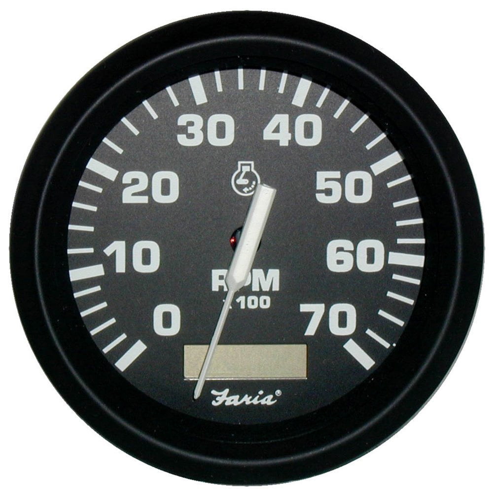 Johnson/Evinrude Outboard 7000 RPM Gas White 4 Faria 33850 Chesapeake Stainless Steel Tachometer with SystemCheck Indicator Johnson/Evinrude Outboard 7000 RPM Gas White 4 Faria 33850 Chesapeake Stainless Steel Tachometer with SystemCheck Indicator