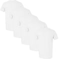 thumbnail image 2 of Men's 5-Pack Crew Neck T-Shirt, White, Large, 2 of 14