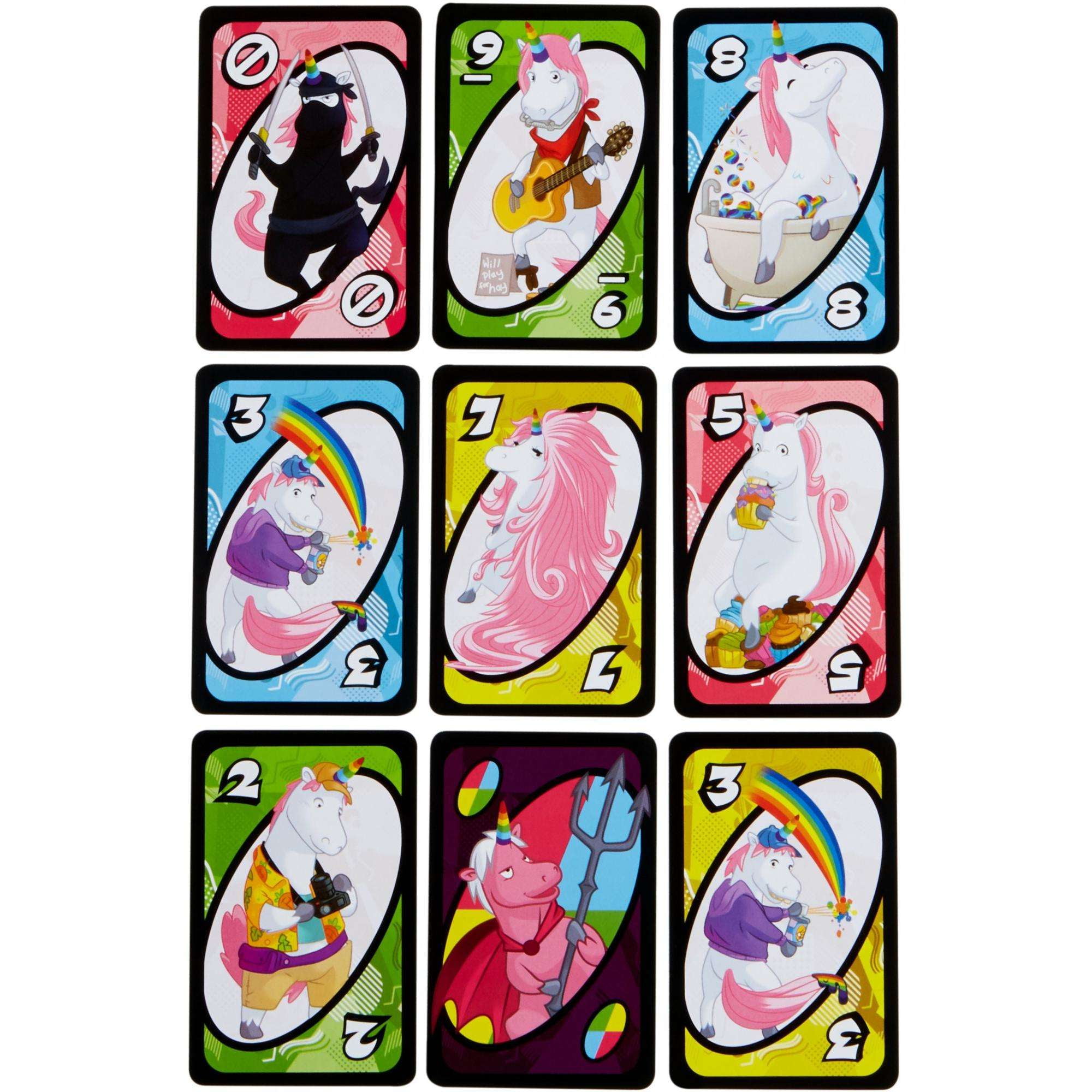 UNO UNOcorns Matching Card Game for 2-10 Players