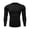 2 Black, variant on Muscle Fit T Shirts for Men Quick Dry Gym T-Shirts Long Sleeve Crewneck Sports Tshirts Colour Block Stretchy Activewear Lightweight Fitted Workout Tops Mens Fitness Clothes