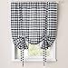 thumbnail image 3 of Sweet Home Collection Kitchen Window Curtain Treatment Panel 63" Black/White, 3 of 3