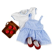 My Life As Wizard of Oz Dorothy Posable 18-inch Doll, Dark Brunette Hair, Dark Brown Eyes