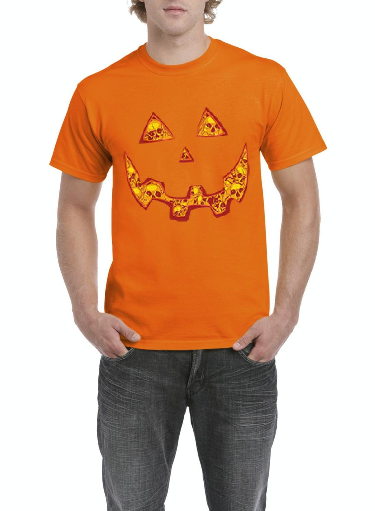 Details about   Halloween Men's Tee Shirt~Pumpkin~Orange 