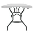 Lifetime 8 Foot FoldinHalf Rectangle Table, Indoor/Outdoor Commercial