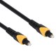 thumbnail image 2 of Juego de 5 cables de audio de fibra óptica con puerto cuadrado SPDIF Toslink de 1 m/3,3 pies para conexión de TV y altavoces, 2 of 8