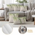 thumbnail image 6 of Retro Green Leaves Outdoor Waterproof Pillow Covers, Country Pastoral Botanical Vines Decorative Rectangle Throw Pillowcase Sofa Cushion Sham for Patio/Couch/Chair, 20"x12" 2 Pack, 6 of 8