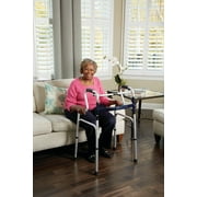 Carex Aluminium Uplift Folding Walker with Adjustable Height, 300 lb Weight Capacity